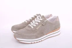 ACO CLAIRE 18 Damen Sneaker Nubukleder Wechselfußbett grün S13  1207/9976