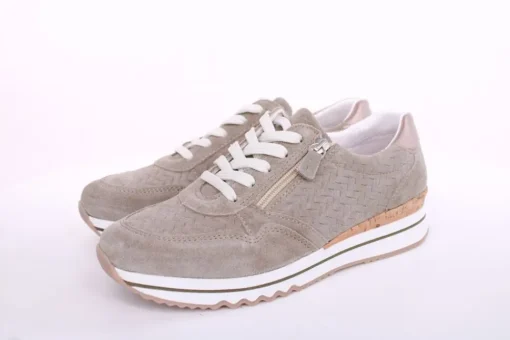 ACO CLAIRE 18 Damen Sneaker Nubukleder Wechselfußbett grün S13  1207/9976