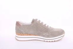 ACO CLAIRE 18 Damen Sneaker Nubukleder Wechselfußbett grün S13  1207/9976