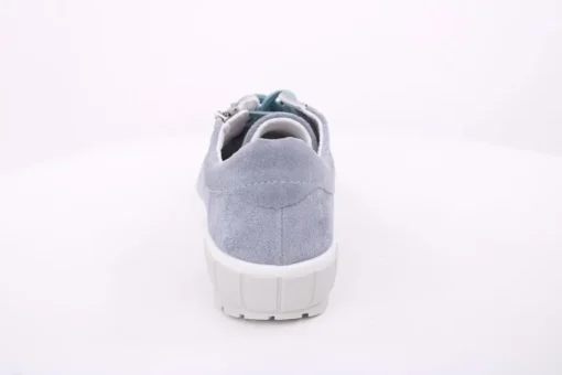 ACO Damen Halbschuh Rauleder H- Weite Wechselfußbett grau blau S14 1368/1312