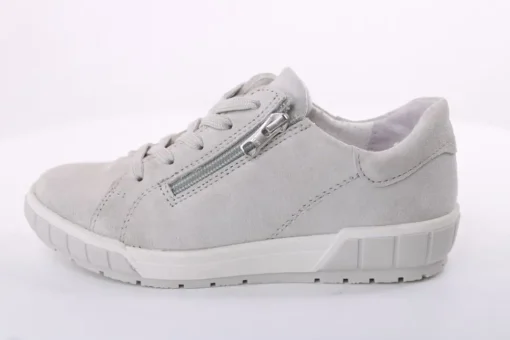 ACO Damen Halbschuh Rauleder H- Weite Wechselfußbett grau blau S14 1368/1312