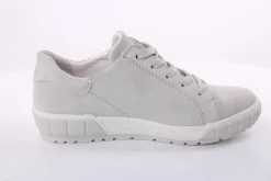 ACO Damen Halbschuh Rauleder H- Weite Wechselfußbett grau blau S14 1368/1312