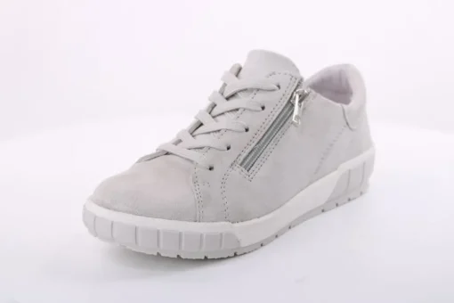 ACO Damen Halbschuh Rauleder H- Weite Wechselfußbett grau blau S14 1368/1312