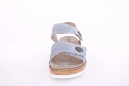 Aco Sandalette Mia 24 Leder Klettverschluss Wechselfußbett  blau S13  545/8194