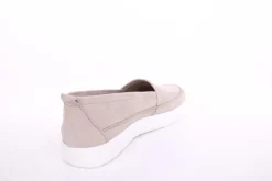 ACO TILDA 06 Damen Slipper Leder weiß, grau  S13 1295/10916
