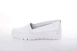 ACO TILDA 06 Damen Slipper Leder weiß, grau  S13 1295/10916