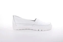 ACO TILDA 06 Damen Slipper Leder weiß, grau  S13 1295/10916