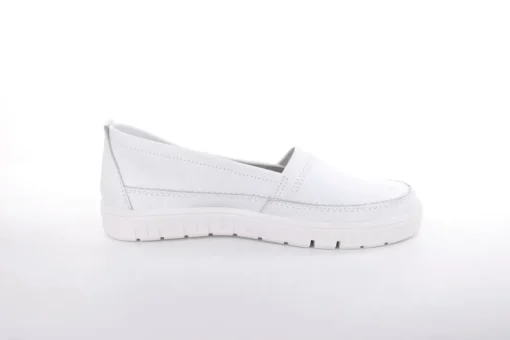 ACO TILDA 06 Damen Slipper Leder weiß, grau  S13 1295/10916