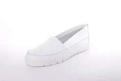 ACO TILDA 06 Damen Slipper Leder weiß, grau  S13 1295/10916