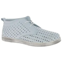 Andrea Conti Schnürschuh Leder Lochmuster blau S14 0349655821