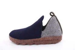 ASPORTUGUESAS City Round Toe Schuh Damen Wolle Kork- Sohle vegan grau S22 P018086011