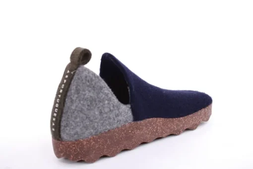 ASPORTUGUESAS City Round Toe Schuh Damen Wolle Kork- Sohle vegan grau S22 P018086011