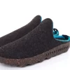 ASPORTUGUESAS Damen Pantolette Wolle Kork vegan Nachhaltig grau S22 P018023016