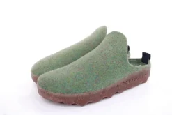 ASPORTUGUESAS Damen Pantolette Wolle Kork vegan Nachhaltig grün S22 P018023053