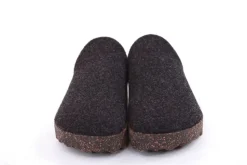 ASPORTUGUESAS Damen Pantolette Wolle Kork vegan Nachhaltig grau S22 P018023016