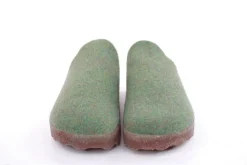 ASPORTUGUESAS Damen Pantolette Wolle Kork vegan Nachhaltig grün S22 P018023053