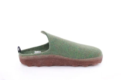 ASPORTUGUESAS Damen Pantolette Wolle Kork vegan Nachhaltig grün S22 P018023053