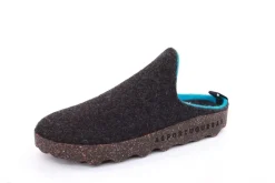ASPORTUGUESAS Damen Pantolette Wolle Kork vegan Nachhaltig grau S22 P018023016