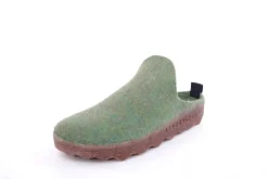 ASPORTUGUESAS Damen Pantolette Wolle Kork vegan Nachhaltig grün S22 P018023053