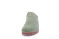 ASPORTUGUESAS Damen Pantolette Wolle Kork vegan Nachhaltig grün S22 P018023053