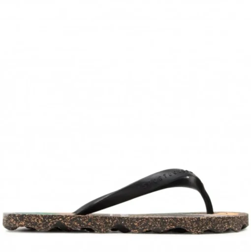 ASPORTUGUESAS Zehentrenner FlipFlop schwarz Papagei  P018116005