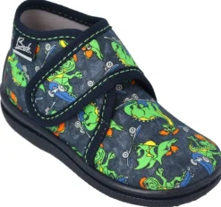 Beck Hausschuh Jungen  Dinosaurier blau 3041/05