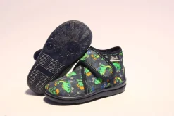 Beck Hausschuh Jungen  Dinosaurier blau 3041/05