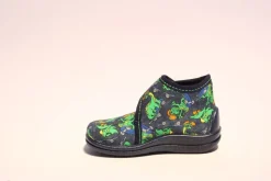Beck Hausschuh Jungen  Dinosaurier blau 3041/05