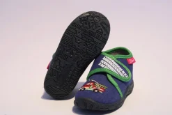 Beck Hausschuh Jungen Feuerwehr blau 677/34