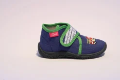 Beck Hausschuh Jungen Feuerwehr blau 677/34