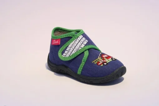 Beck Hausschuh Jungen Feuerwehr blau 677/34