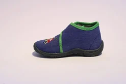 Beck Hausschuh Jungen Feuerwehr blau 677/34