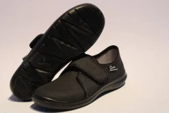 Beck Hausschuh Jungen Klettverschluss schwarz 550/02