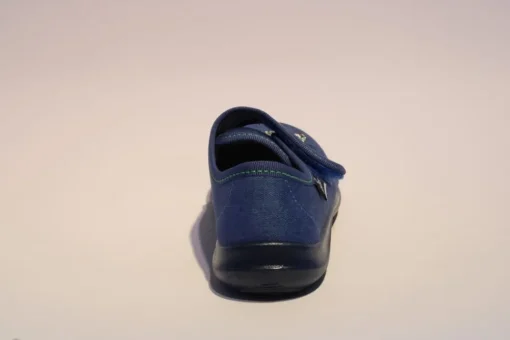 Beck Hausschuh Jungen Traktor blau 3005/34