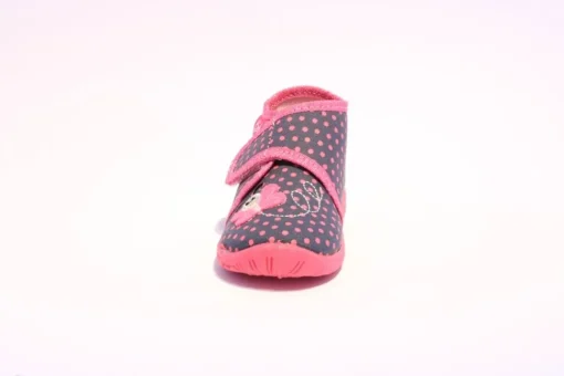 Beck Hausschuh Mädchen Schmetterling blau rosa 676/05