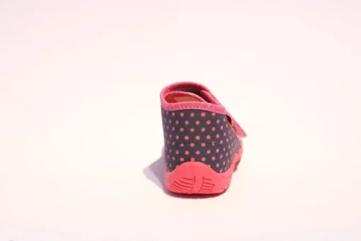 Beck Hausschuh Mädchen Schmetterling blau rosa 676/05