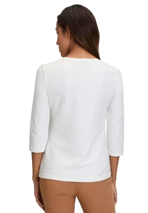 Betty Barclay Basic 3/4 Arm Shirt BLAU / SCHWARZ / WEIß 21582794