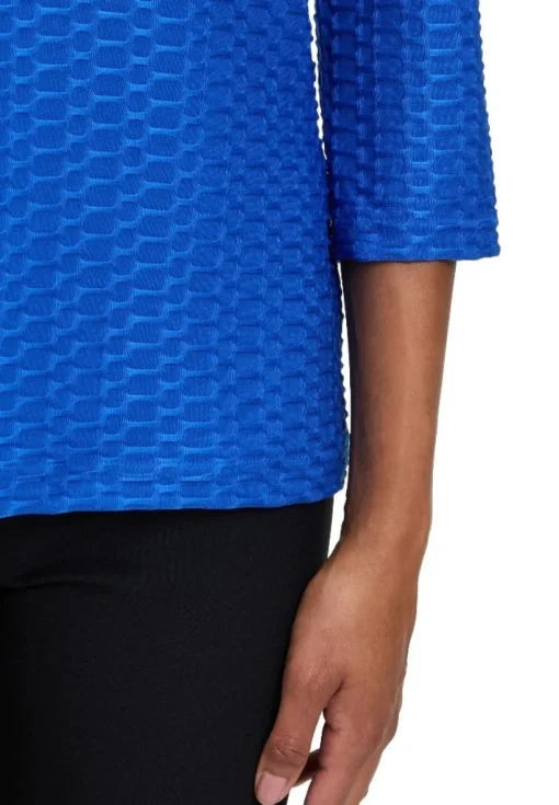 Betty Barclay Basic 3/4 Arm Shirt BLAU / SCHWARZ / WEIß 21582794