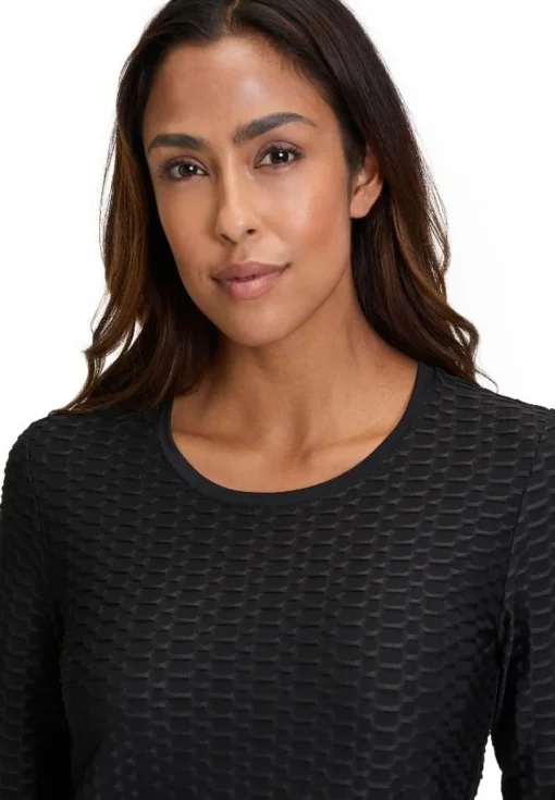 Betty Barclay Basic 3/4 Arm Shirt BLAU / SCHWARZ / WEIß 21582794
