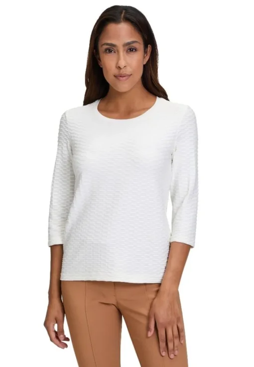 Betty Barclay Basic 3/4 Arm Shirt BLAU / SCHWARZ / WEIß 21582794