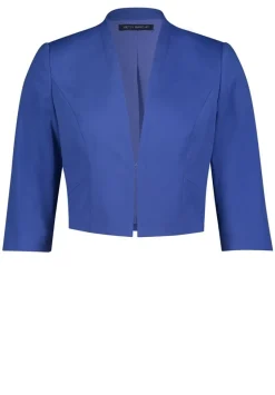 Betty Barclay Blazer 3/4 Arm Stehkragen adria blau S 13 42251856