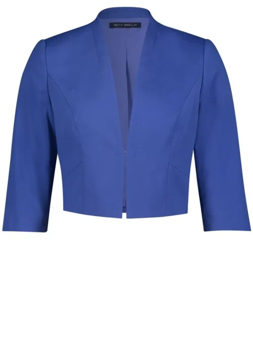Betty Barclay Blazer 3/4 Arm Stehkragen adria blau S 13 42251856