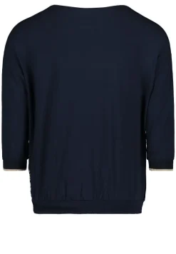 Betty Barclay Bluse Shirt 3/4 blau camel 20441132