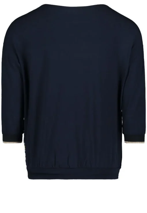 Betty Barclay Bluse Shirt 3/4 blau camel 20441132