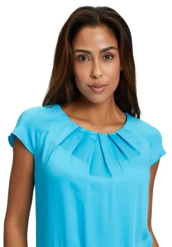 Betty Barclay Blusentop Rundhals blau S14 86612409