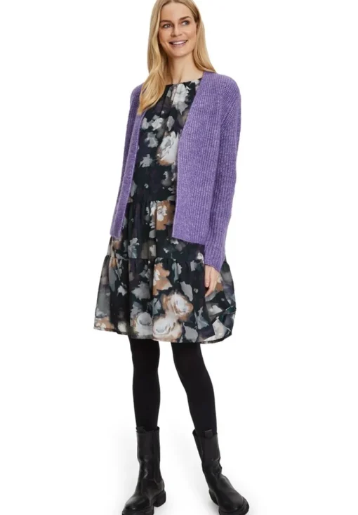 Betty Barclay Chiffonkleid florales Muster Knielang schwarz S22 12331517