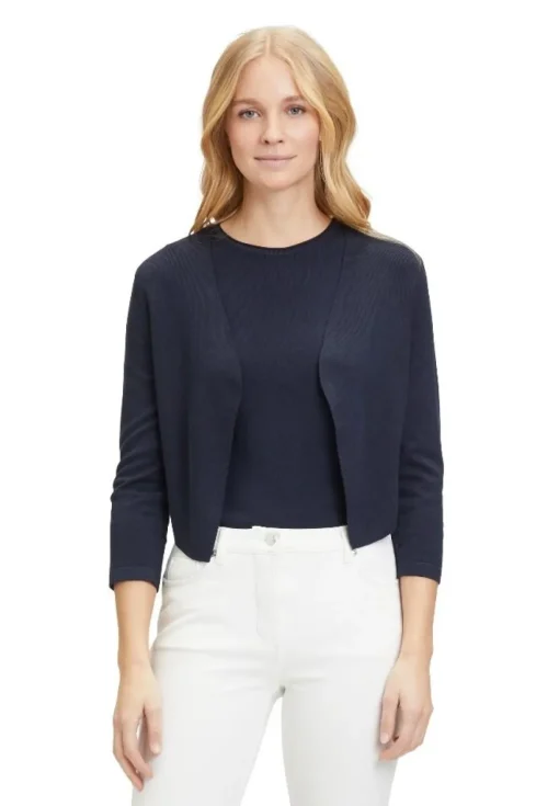 Betty Barclay Feinstrick- Bolero 3/4 Arm Verschlusslos rose, blau S14 50781036