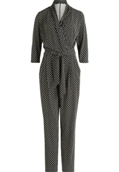 Betty Barclay gemusterter Jumpsuit SCHWARZ/BEIGE 68202742