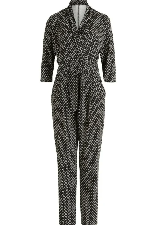 Betty Barclay gemusterter Jumpsuit SCHWARZ/BEIGE 68202742