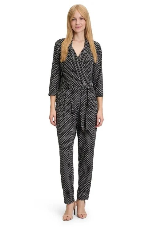 Betty Barclay gemusterter Jumpsuit SCHWARZ/BEIGE 68202742